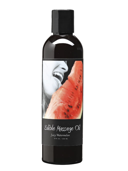 Earthly Body Hemp Seed Edible Massage Oil 8fl oz (Watermelon)